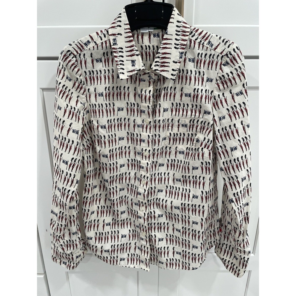 Women's BODEN EUC Royal Guard‎ Beefeater Button Up 4 SI36